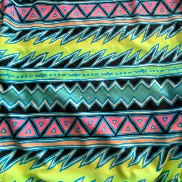 MAUI & SONS BIG GIRLS LARGE(14)TRIBUL STRIPE ONE- PIECE SWIMSUIT - Picture 7 of 7